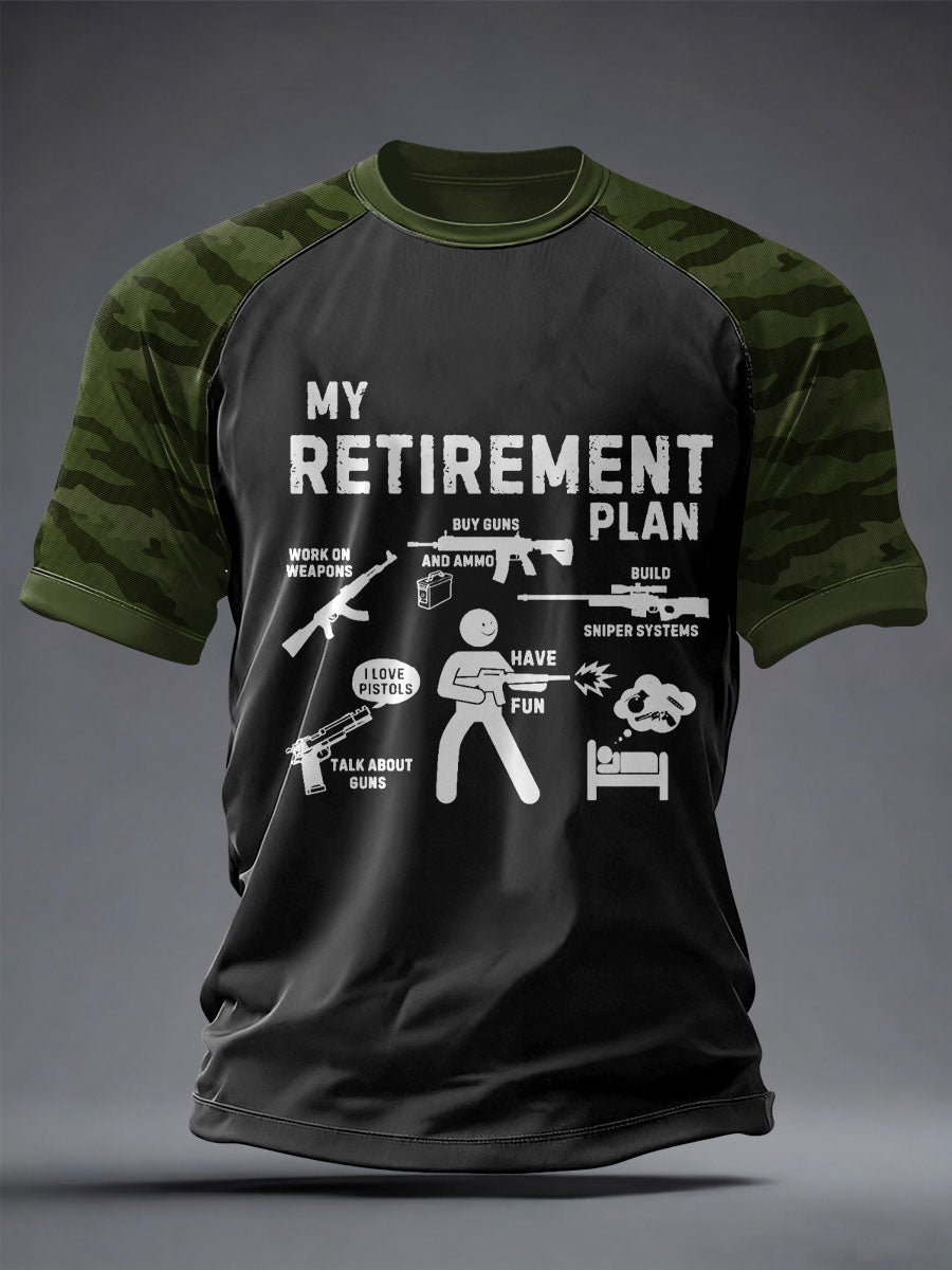 Men's Veteran Pew Humor Printed T-shirt