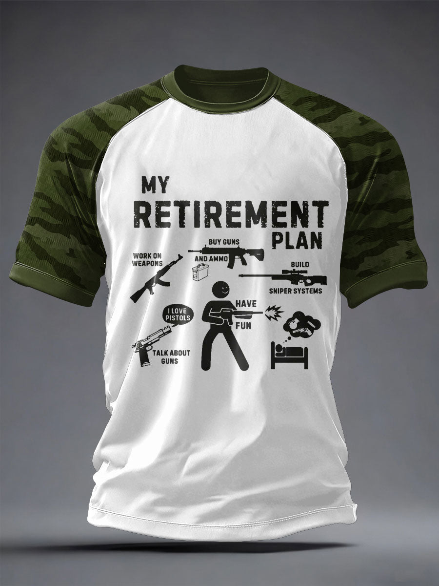 Men's Veteran Pew Humor Printed T-shirt