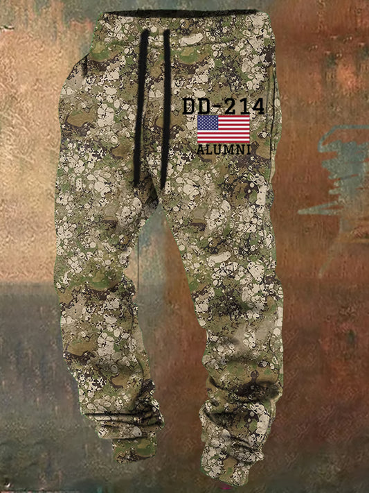 Men's Camouflage Veteran Dd-214 Casual Pants