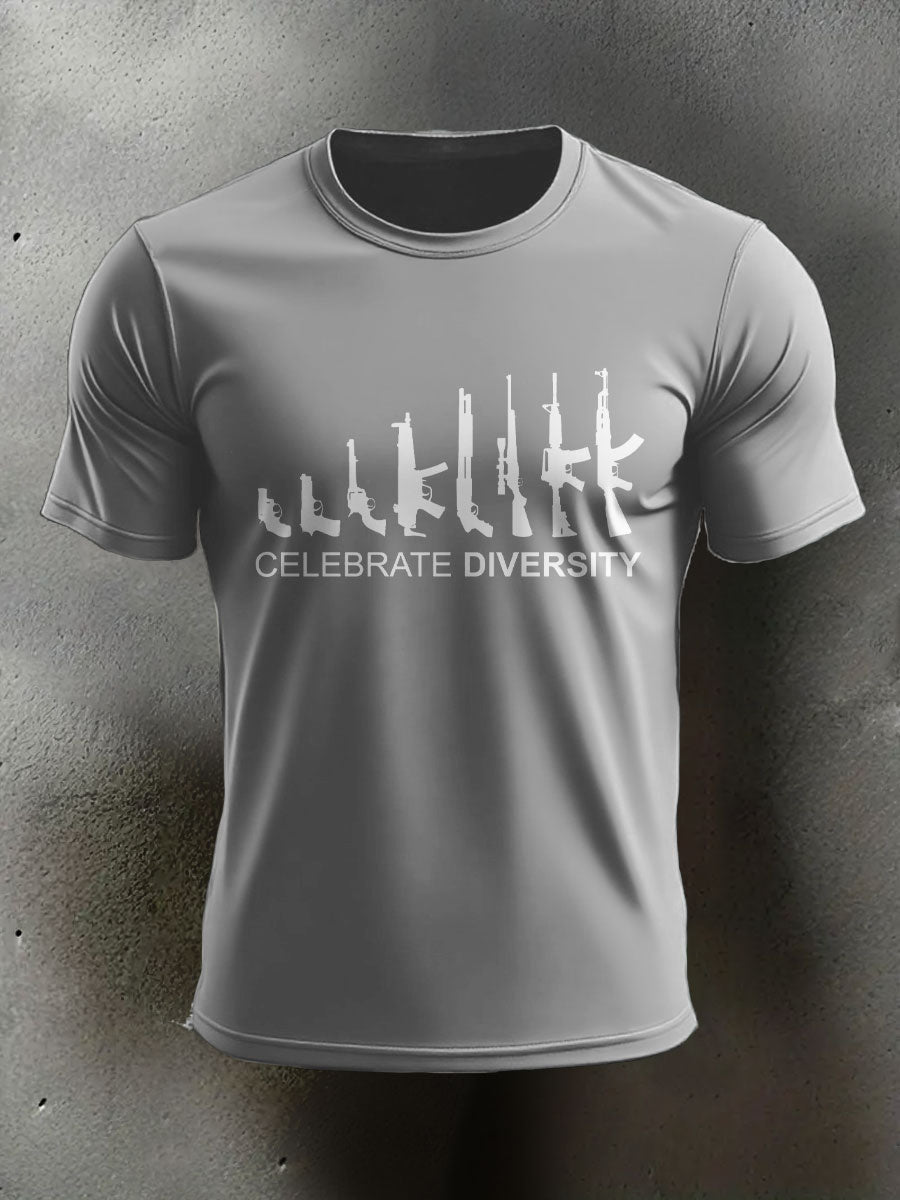 Men's Veteran Pew Humor Printed T-shirt