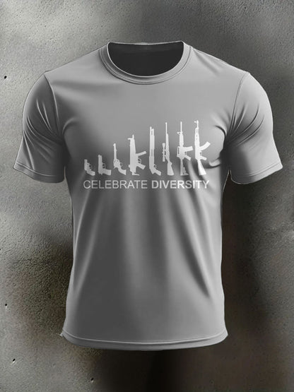 Men's Veteran Pew Humor Printed T-shirt