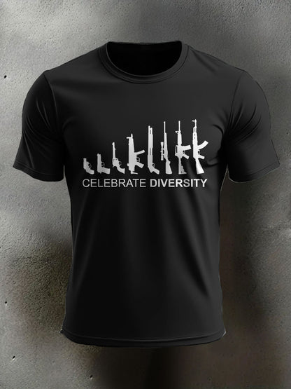 Men's Veteran Pew Humor Printed T-shirt