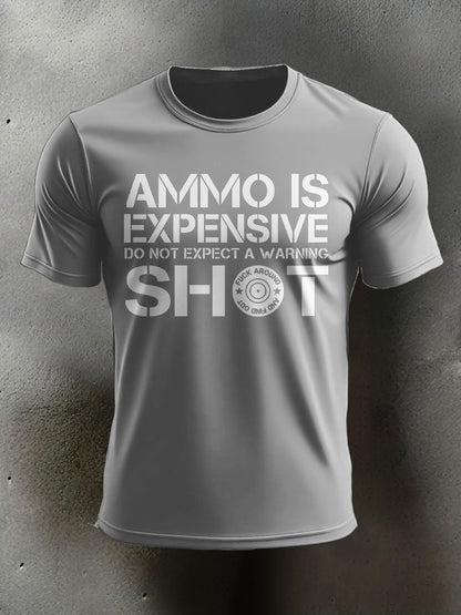 Men's Veteran Pew Humor Printed T-shirt