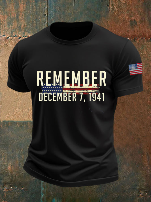 Men's Pearl Harbor Remembrance Day Short-sleeved T-shirt