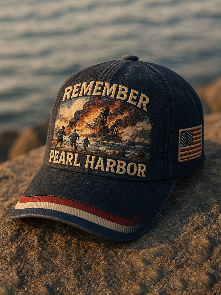 Unisex Pearl Harbor Remembrance Day Print Hat