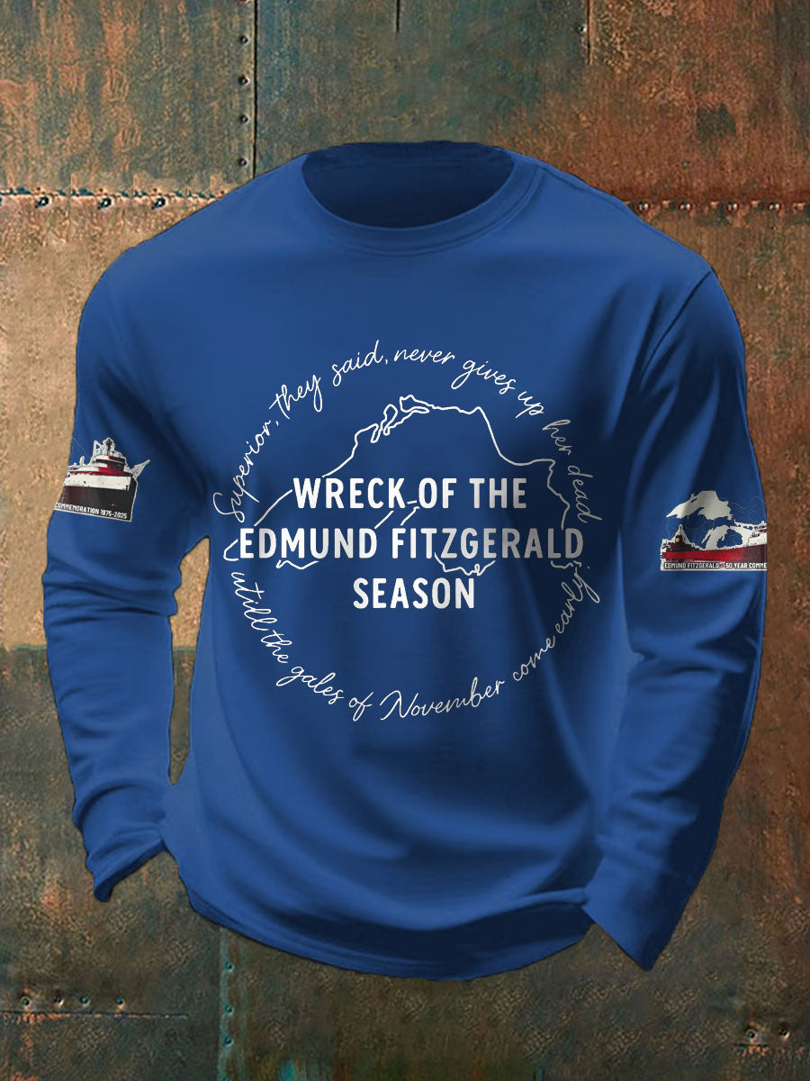 Men's Edmund Fitzgerald Legend Printed Tops