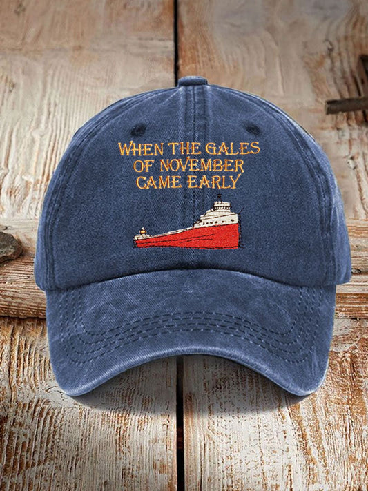 Unisex Edmund Fitzgerald Printed Hat