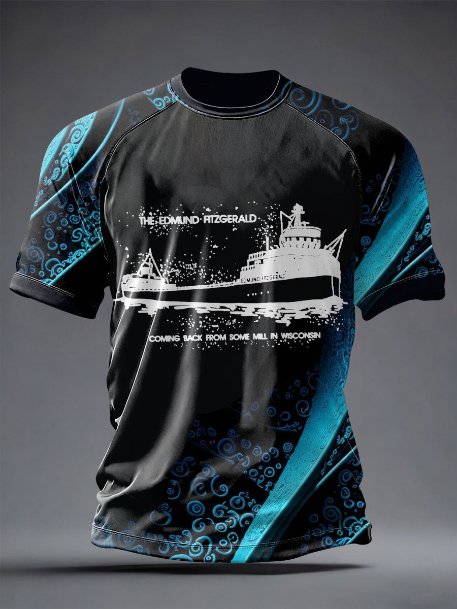 Men's Edmund Fitzgerald Legend Printed T-shirt