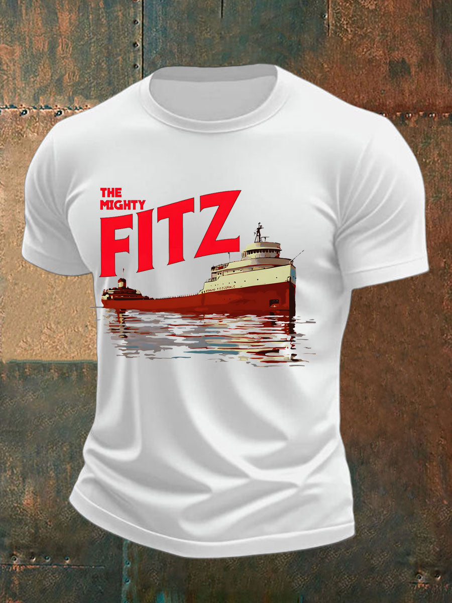 Men's The Boat New Color Essential imitation cotton short-sleeved T-shirt