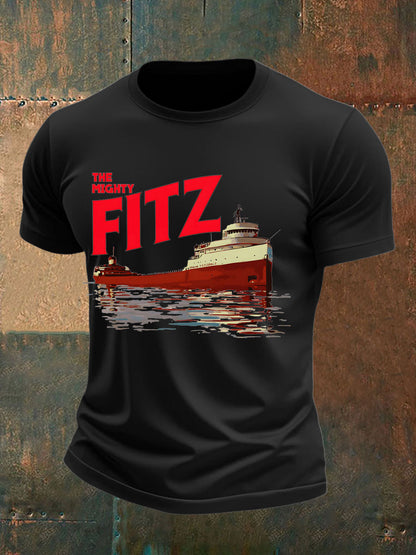 Men's The Boat New Color Essential imitation cotton short-sleeved T-shirt