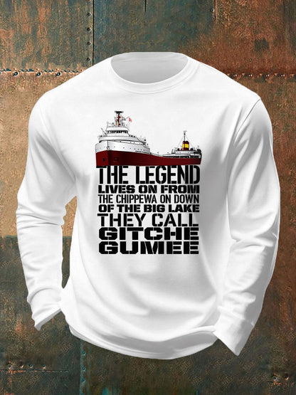 Men's Edmund Fitzgerald Essential long sleeve round neck T-shirt