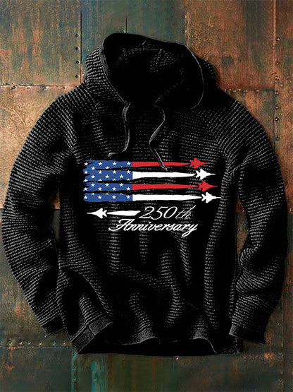 Men's America 250 Print Casual Hoodie