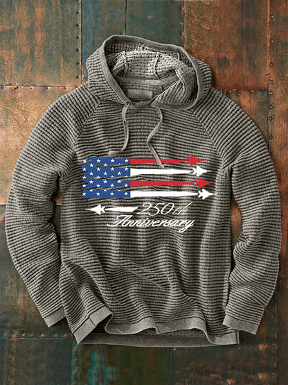 Men's America 250 Print Casual Hoodie