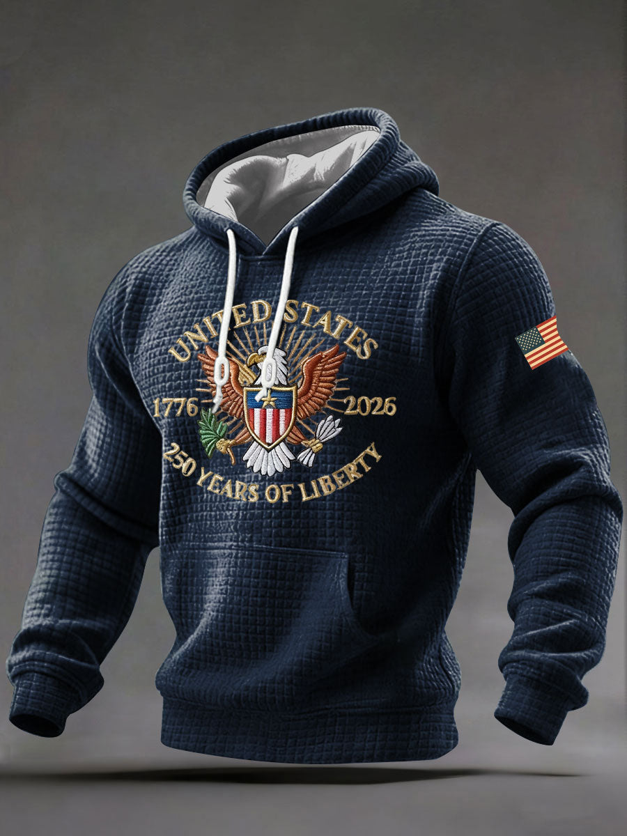 Men's America 250 Print Casual Hoodie