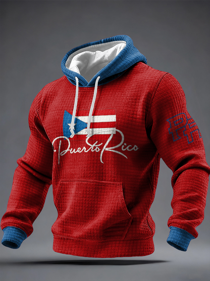 Men's Puerto Rico Printed Hoodie