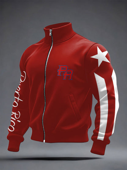 Men's Puerto Rico Proud Printed Coat