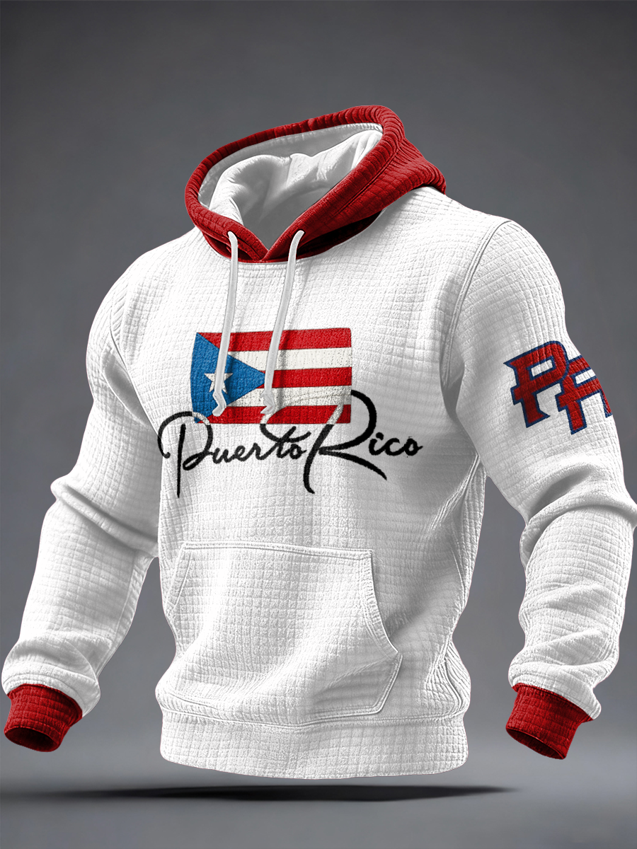 Men's Puerto Rico Printed Hoodie