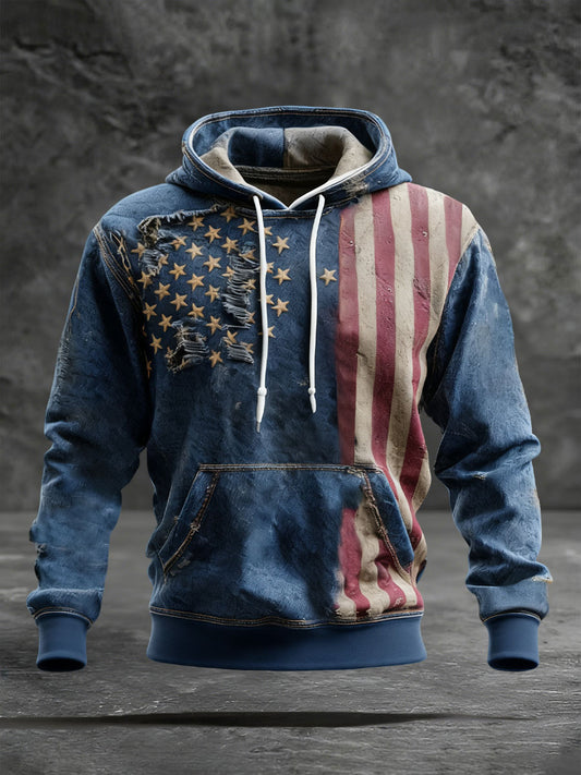 Men's Print Casual Hoodie