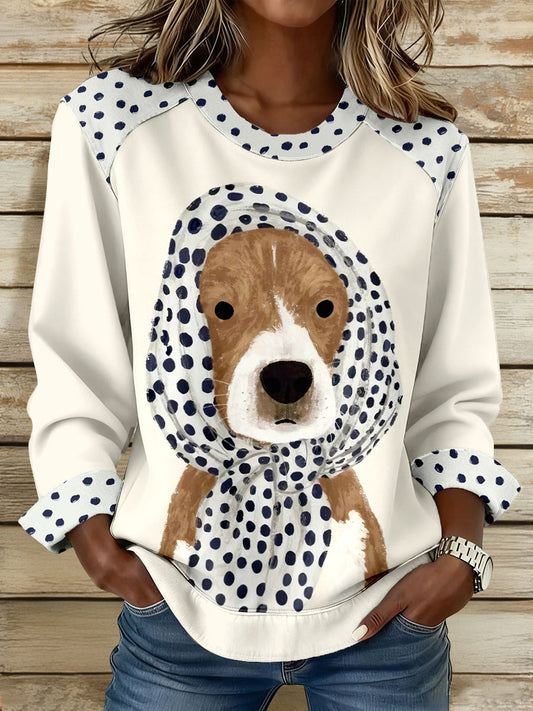 Women's Dog Print Sweatshirts