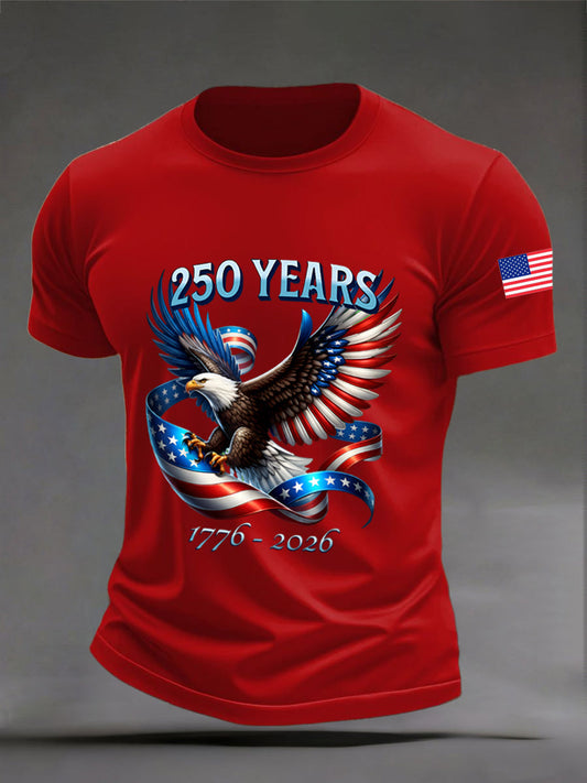 Men's American 250th Anniversary Print T-Shirt