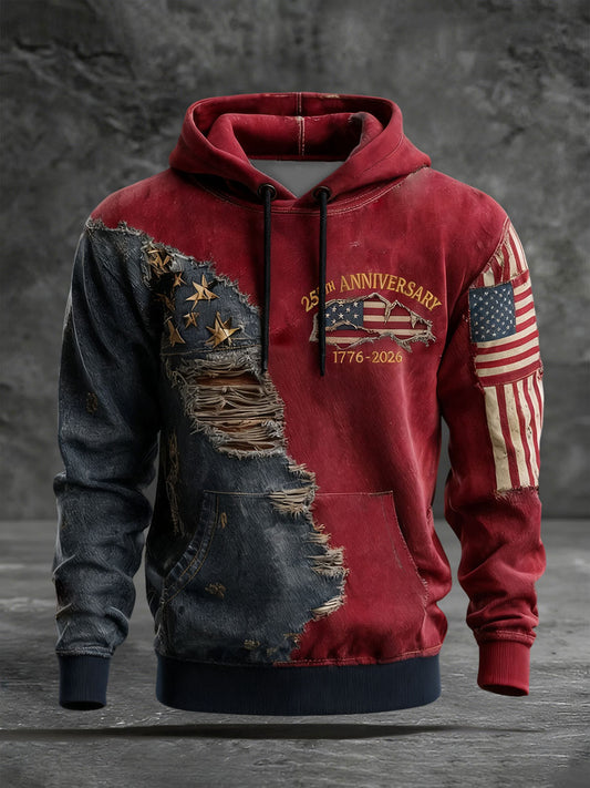 Men's America 250 Printed Casual Sweatshirt