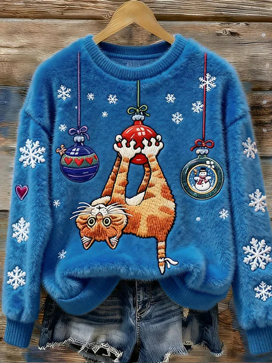 Women's Retro Animal Art Print Comfortable Flannel Top