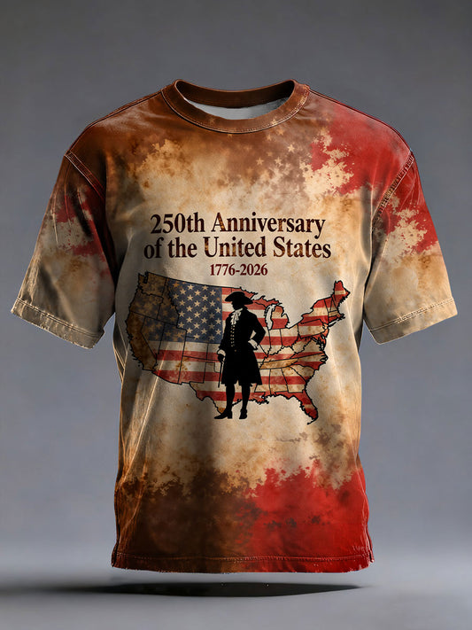 Men's America 250 Printed Casual T-Shirt