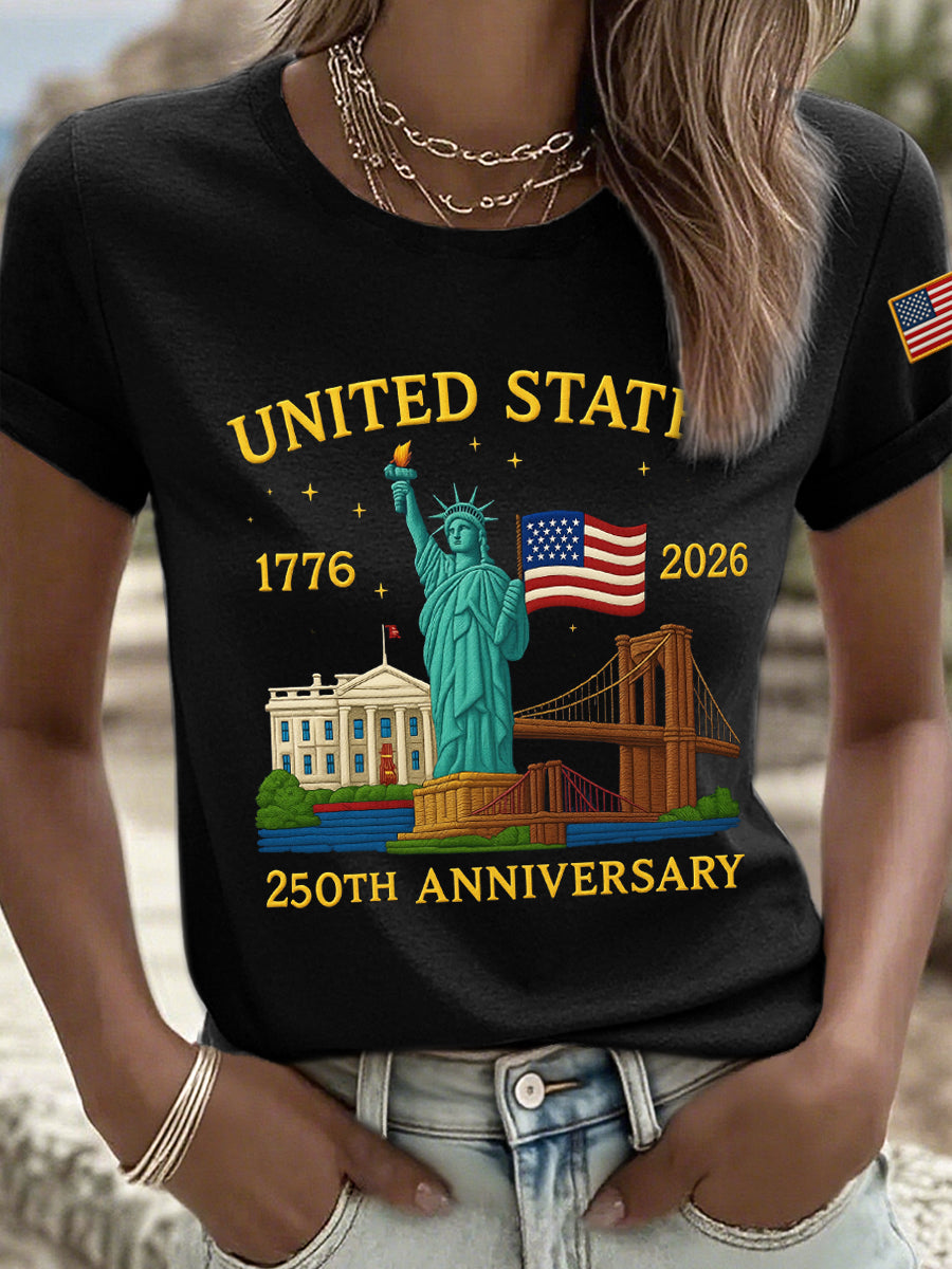 Women's American 250th Anniversary Print T-Shirt