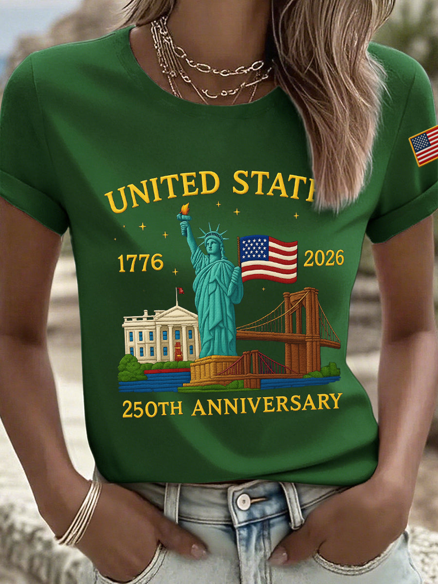 Women's American 250th Anniversary Print T-Shirt