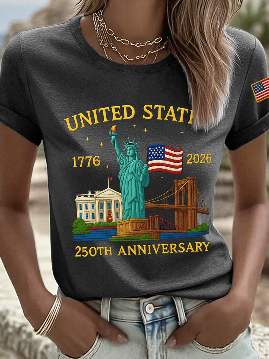 Women's American 250th Anniversary Print T-Shirt
