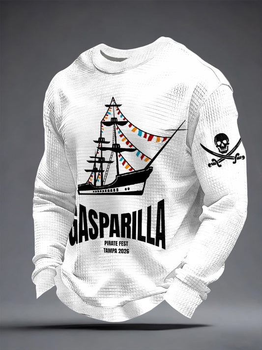 Men's Gasparilla Pirate Fest Waffle Sweatshirt
