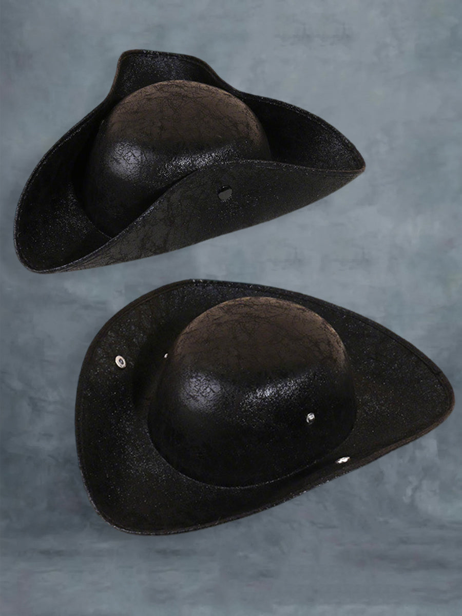 Unisex PU Leather Pirate Hat Gasparilla Pirate Fest Hat