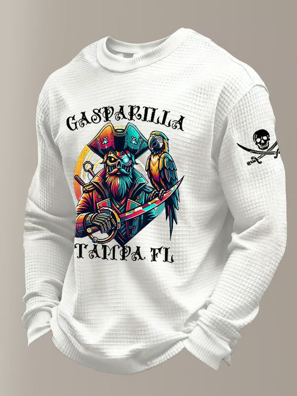 Men's Gasparilla Pirate Festival Printed Waffle Sweatshirt