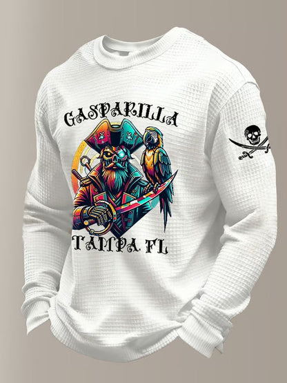 Men's Gasparilla Pirate Festival Printed Waffle Sweatshirt