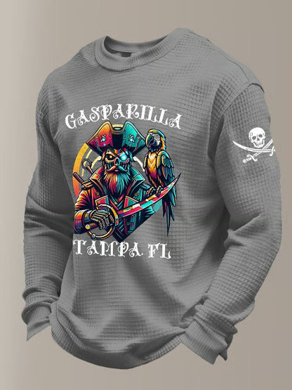 Men's Gasparilla Pirate Festival Printed Waffle Sweatshirt