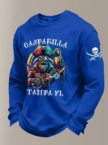 Men's Gasparilla Pirate Festival Printed Waffle Sweatshirt