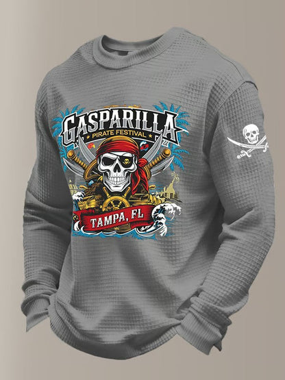 Men's Gasparilla Pirate Festival Printed Waffle Sweatshirt