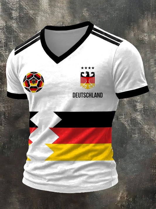 Men's German 2026 World Cup V-neck T-shirt