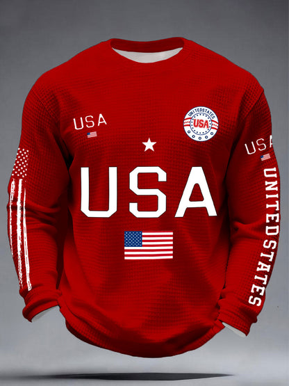 Men's Flag Waffle T-Shirts