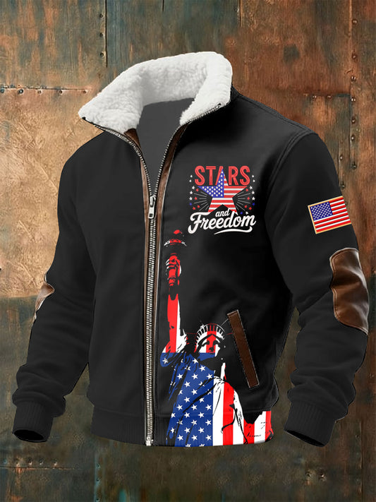 Men's Retro Anniversary Printed Jack Coat