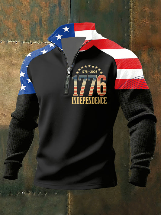 Men's Retro Anniversary Printed Sweatshirt