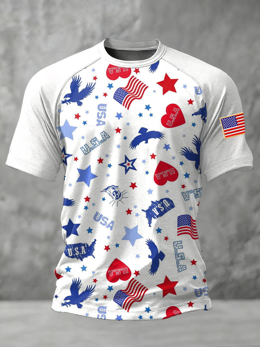 Men's Retro Anniversary Printed T-shirt
