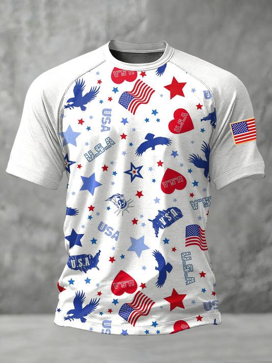 Men's Retro Anniversary Printed T-shirt