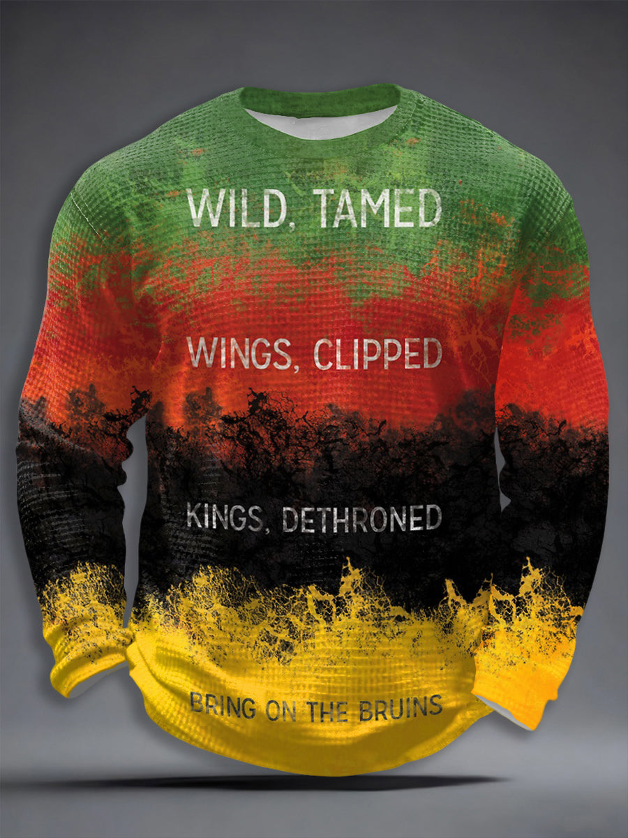 Men's Chicago Ice Hockey Print Waffle T-shirt