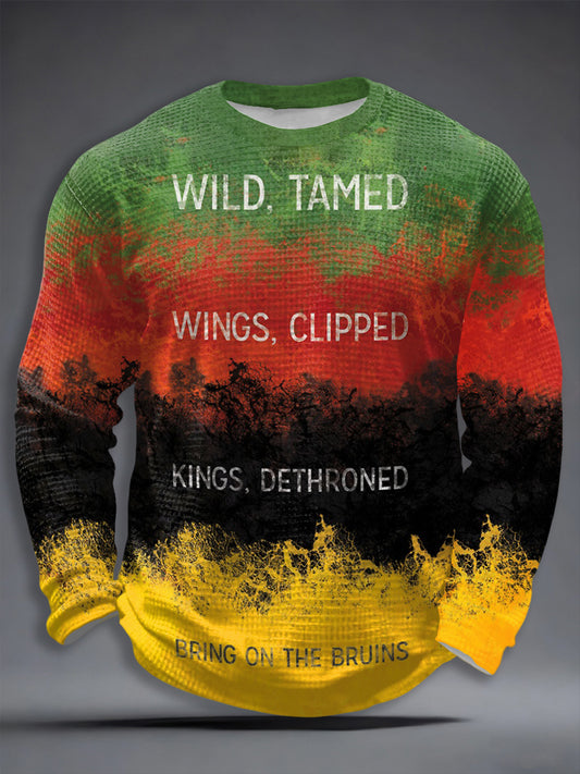 Men's Chicago Ice Hockey Print Waffle T-shirt