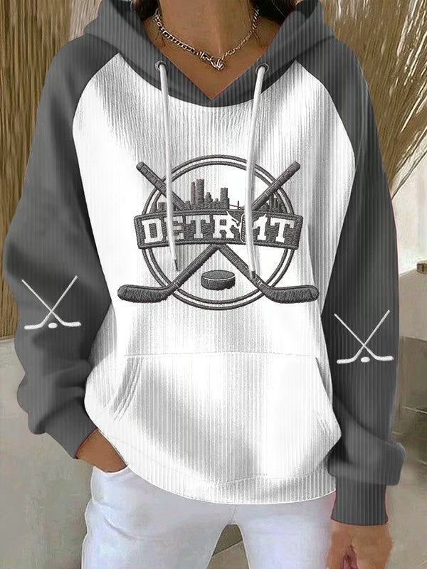 Women's Hockey Printed Hoodie