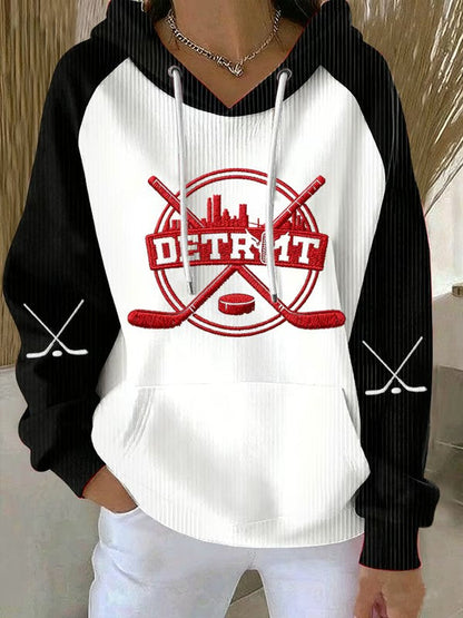 Women's Hockey Printed Hoodie