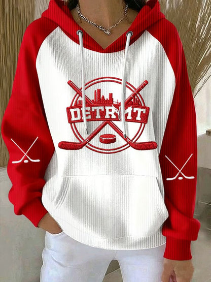 Women's Hockey Printed Hoodie