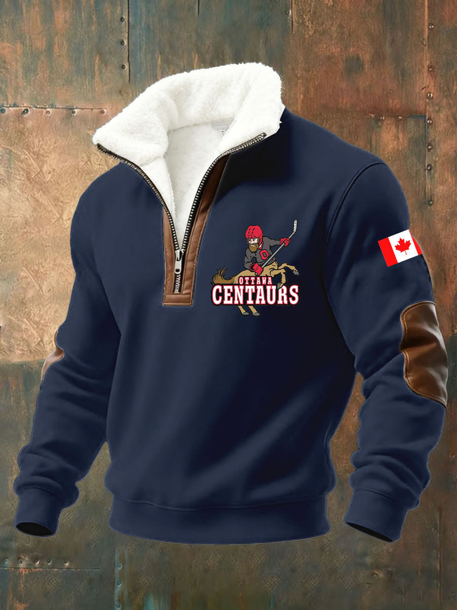 Men's Hockey Print Casual Top