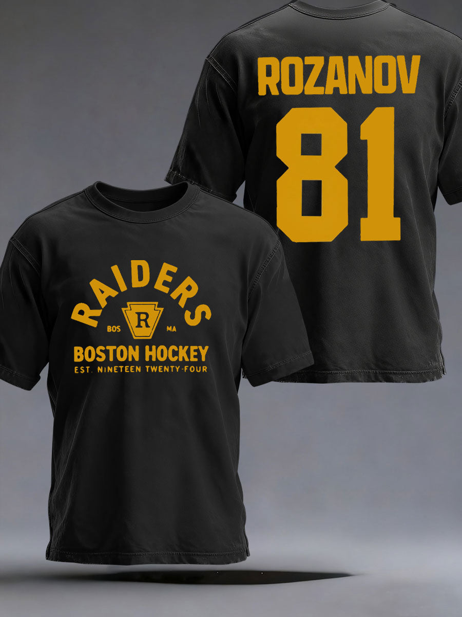 Men's Hockey Print Casual T-shirt